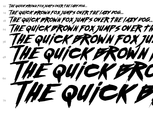 Outrun future font waterfall